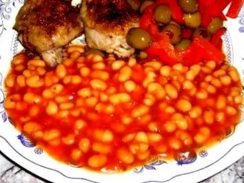 Rezept: Weiße Bohnen in Tomatensauce Weiße Bohnen in Tomatensauce - Rezept