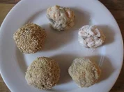 Gebackene Garnelenkugel im Sesammantel - Rezept