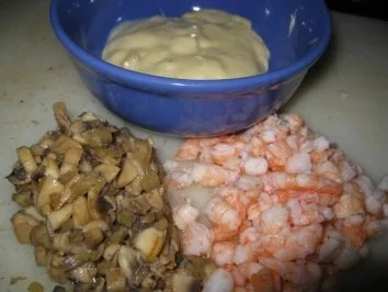 Garnelen & Champignons im Teigmantel - Rezept - Bild Nr. 2