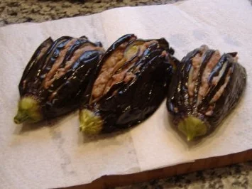Rezept: Gefüllte Aubergine Bild Nr. 4 Gefüllte Aubergine - Rezept - Bild Nr. 4