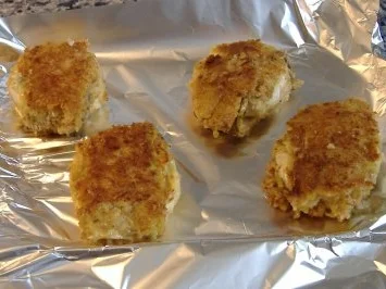 Ziegenkäse mit Zucchini,Walnuß-Parmesankruste und Salatherzen - Rezept - Bild Nr. 4