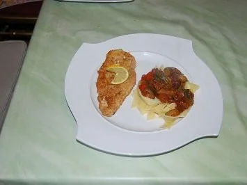 Rezept: Putenschnitzel mit Bandnudeln und Ratatouille Bild Nr. 5 Putenschnitzel mit Bandnudeln und Ratatouille - Rezept - Bild Nr. 5