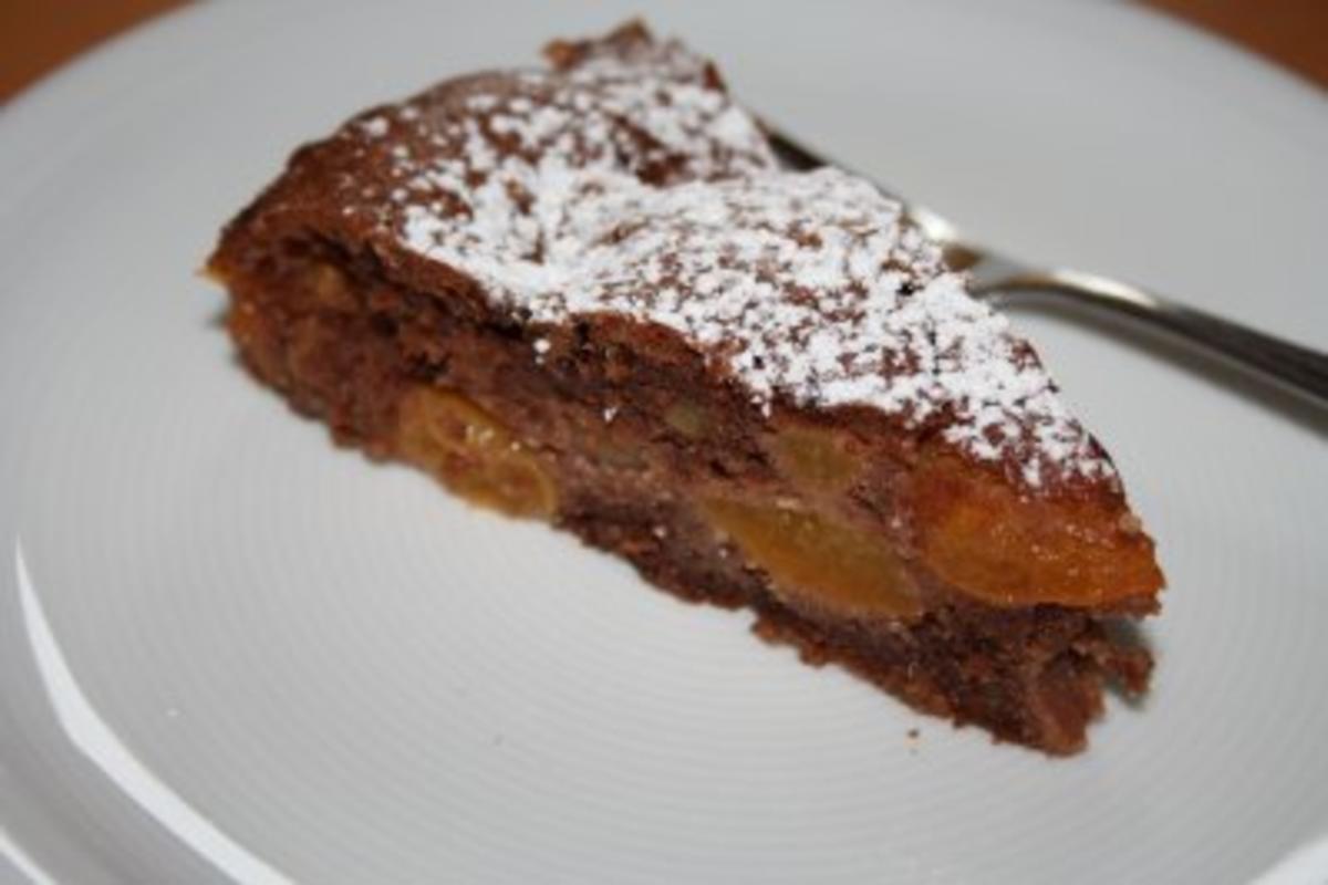 Schokoladenkuchen mit Aprikosen - Rezept - Bild Nr. 4