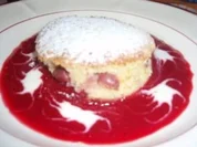 Auflauf: Grießauflauf auf Früchtespiegel - Rezept