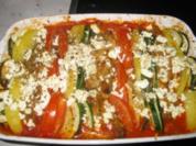 Gemüseauflauf mit GyrosFleisch - Rezept
