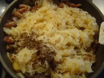 Rezept: Sauerkraut-Pfanne für die schlanke "Linie"... Bild Nr. 5 Sauerkraut-Pfanne für die schlanke "Linie"... - Rezept - Bild Nr. 5