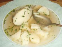 Suppen: Griessnockerlsuppe - Rezept