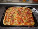Pikante Kuchen : Pizzateig + fertige Pizza - Rezept