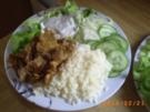 Hauptgericht: Gyros mit Reis und selbstgemachten Zaziki - Rezept