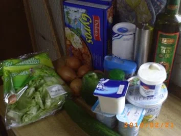 Hauptgericht: Gyros mit Reis und selbstgemachten Zaziki - Rezept - Bild Nr. 2