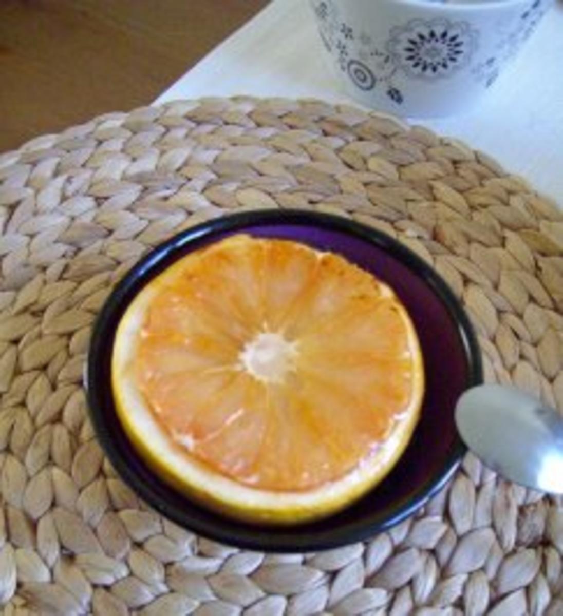 Gratinierte Grapefruit mit Zitronenschmand - Rezept