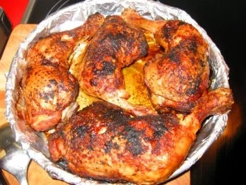 Hähnchenkeule gegrillt auf buntem Gemüsereis - Rezept - Bild Nr. 9