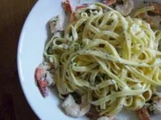 Fettucine mit Garnelen-Dill-Sauce - Rezept