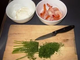 Fettucine mit Garnelen-Dill-Sauce - Rezept - Bild Nr. 2