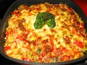 Gratiniertes Sesam-Schweinelendchen mit Gemüse - Rezept