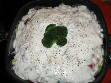 Rezept: Gratiniertes Sesam-Schweinelendchen mit Gemüse Bild Nr. 10 Gratiniertes Sesam-Schweinelendchen mit Gemüse - Rezept - Bild Nr. 10