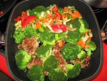 Rezept: Gratiniertes Sesam-Schweinelendchen mit Gemüse Bild Nr. 8 Gratiniertes Sesam-Schweinelendchen mit Gemüse - Rezept - Bild Nr. 8