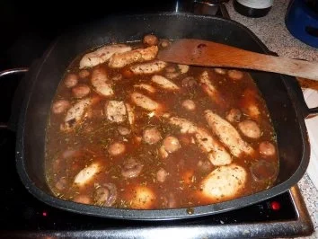 Rezept: Fl/Huhn: Hähnchenfilet in Champignonsauce Bild Nr. 5 Fl/Huhn: Hähnchenfilet in Champignonsauce - Rezept - Bild Nr. 5