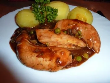 Rezept: Fl/Huhn: Hähnchenfilet in Champignonsauce Fl/Huhn: Hähnchenfilet in Champignonsauce - Rezept