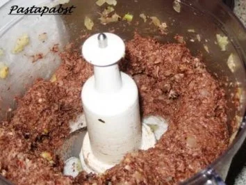 Rezept: Bratapfel gefüllt mit Rotwurst und getrüffeltem Kartoffelbrei Bild Nr. 3 Bratapfel gefüllt mit Rotwurst und getrüffeltem Kartoffelbrei - Rezept - Bild Nr. 3