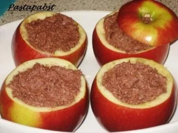 Rezept: Bratapfel gefüllt mit Rotwurst und getrüffeltem Kartoffelbrei Bild Nr. 5 Bratapfel gefüllt mit Rotwurst und getrüffeltem Kartoffelbrei - Rezept - Bild Nr. 5