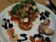 Melonen-Bruschetta - Rezept