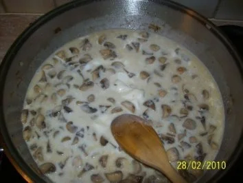 Gratinierte Champignon-Putenschnitzel mit Gouda - Rezept - Bild Nr. 7