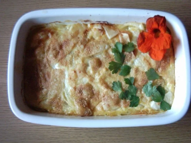 Zwiebelauflauf - Rezept