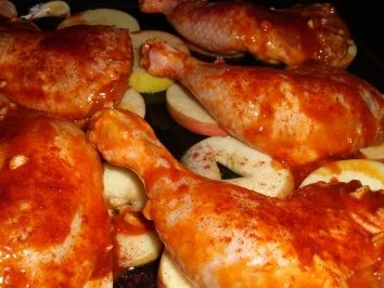 Hähnchenkeulen fruchtig mariniert - Rezept - Bild Nr. 4