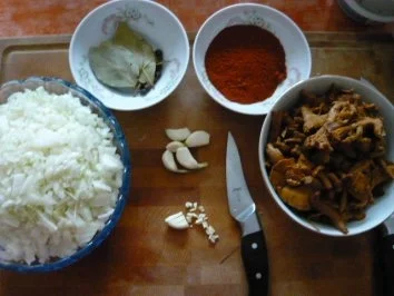 Rotweinrindergulasch mit Pfifferlingen und Kumquats - Rezept - Bild Nr. 2