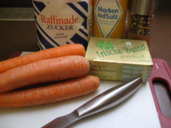 Karamelisierte Möhren - schnell &amp; einfach - 62 kcal/100g