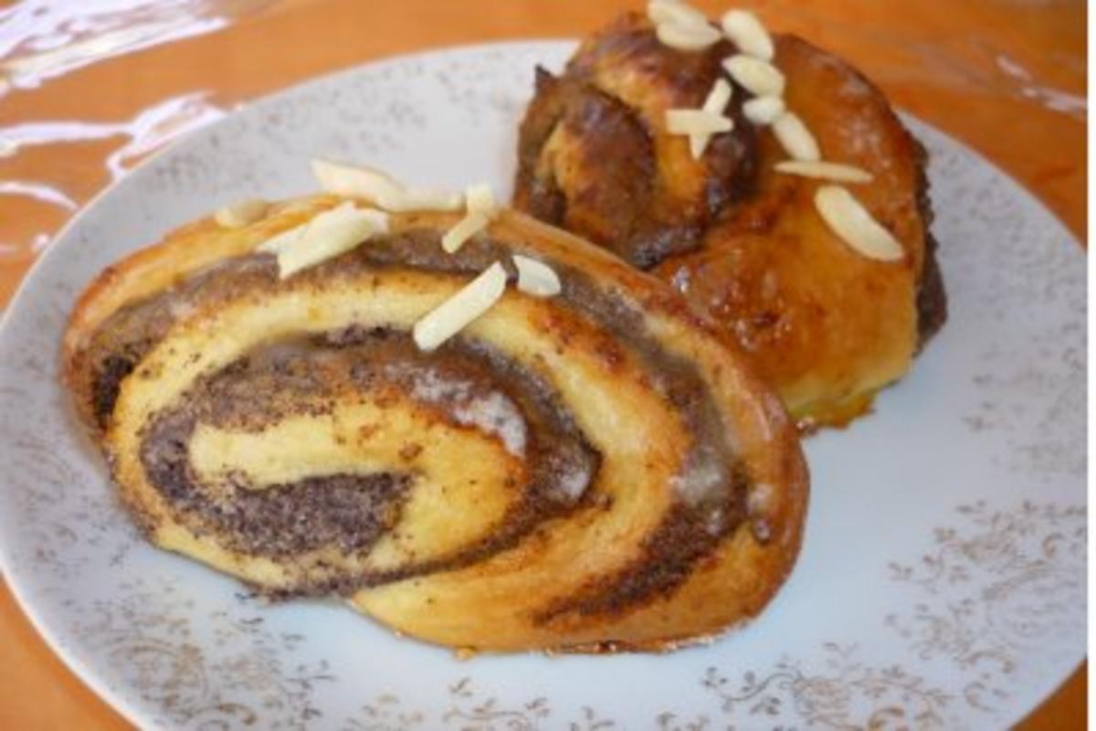 Marzipan-Mohn-Franzbrötchen - Rezept mit Bild - kochbar.de