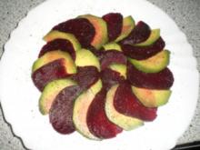 Rote Beete - Avocado-Carpaccio - Rezept