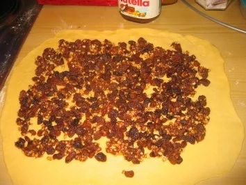 Backwaren: Nuß-Nutella-Rosinen Schneckla - Rezept - Bild Nr. 4