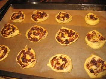 Backwaren: Nuß-Nutella-Rosinen Schneckla - Rezept - Bild Nr. 6