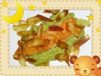 Lachs mit Avocado und Pfefferkartoffeln - Rezept