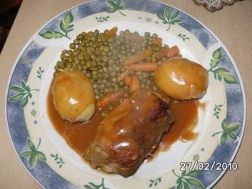 Rezept: Gynie's Schweinerouladen mit Mischgemüse Gynie's Schweinerouladen mit Mischgemüse - Rezept