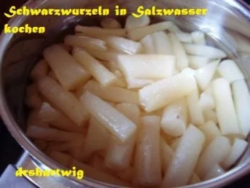 Rezept: Hauptgericht~Keine Zeit Hackbraten mit Schwarzwurzeln u. Salzkartoffeln Bild Nr. 6 Hauptgericht~Keine Zeit Hackbraten mit Schwarzwurzeln u. Salzkartoffeln - Rezept - Bild Nr. 6