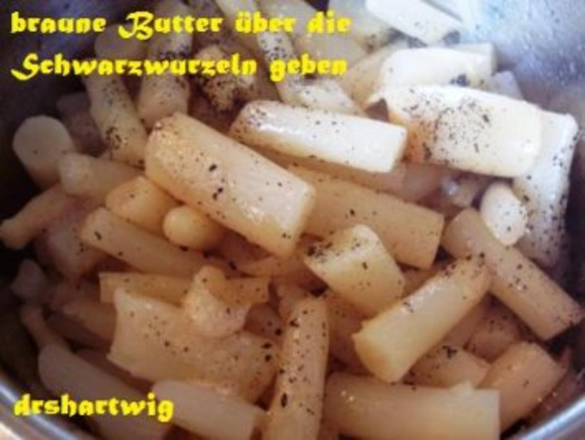 Hauptgericht~Keine Zeit Hackbraten mit Schwarzwurzeln u. Salzkartoffeln - Rezept - Bild Nr. 7