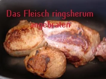 Rezept: Rinderbraten mit Orangengelee und getrockneten Pflaumen Bild Nr. 3 Rinderbraten mit Orangengelee und getrockneten Pflaumen - Rezept - Bild Nr. 3