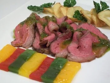 rosa gebratene Picanha vom Novillito an Salsa verde... - Rezept - Bild Nr. 3