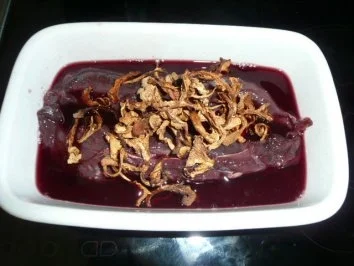 WILD/Hauptgericht:Rehfilet mit Pfifferling-Hagebuttenmarksoße - Rezept - Bild Nr. 3