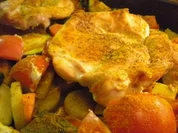 Hühnchenfilet im Gemüsebett - Rezept