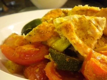 Rezept: Hühnchenfilet im Gemüsebett Bild Nr. 8 Hühnchenfilet im Gemüsebett - Rezept - Bild Nr. 8