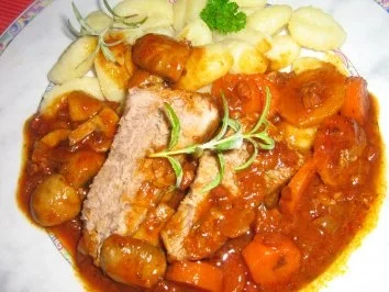 Rezept: Rinderbraten provenzialische Art Rinderbraten provenzialische Art - Rezept