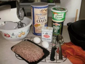 Hackfleischbaellchen - Schwedische Hackfleischbaellchen nach Amerikanischer Art - mit Hand gemachten Spaetzle - Rezept - Bild Nr. 2