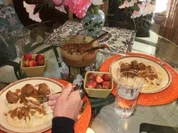 Hackfleischbaellchen - Schwedische Hackfleischbaellchen nach Amerikanischer Art - mit Hand gemachten Spaetzle - Rezept