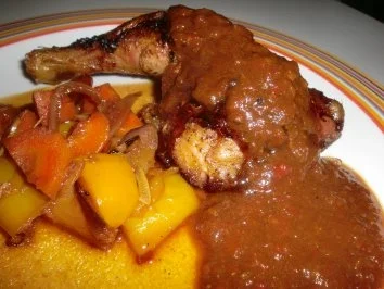 Süß-sauer geschmorte Hähnchenschenkel - Rezept - Bild Nr. 8