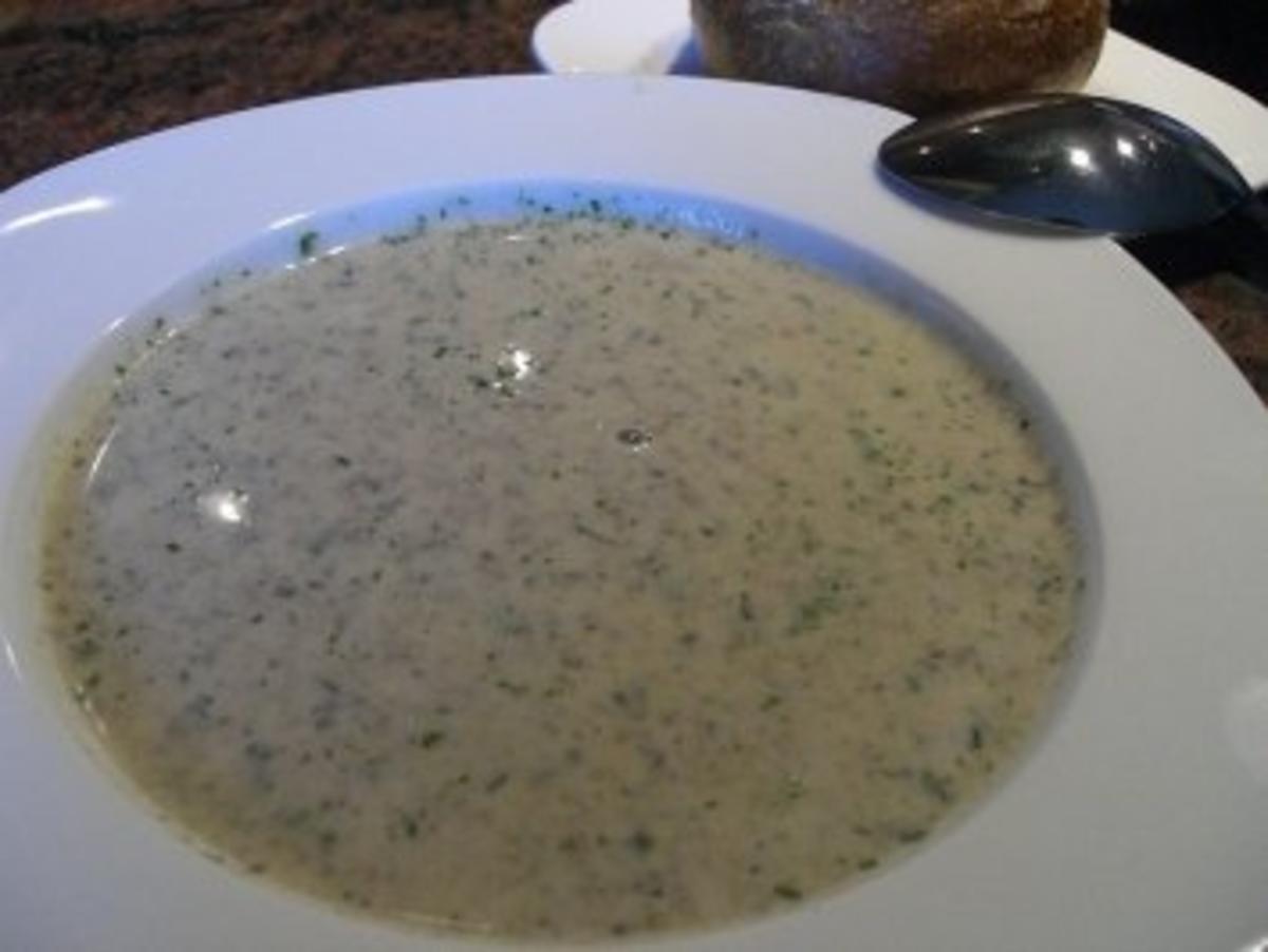 Suppe:  CHAMPIGNONCREM - Rezept