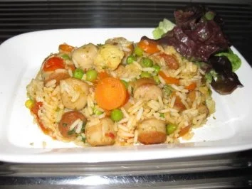 Rezept: Feurige Gemüse-Reis-Pfanne Feurige Gemüse-Reis-Pfanne - Rezept